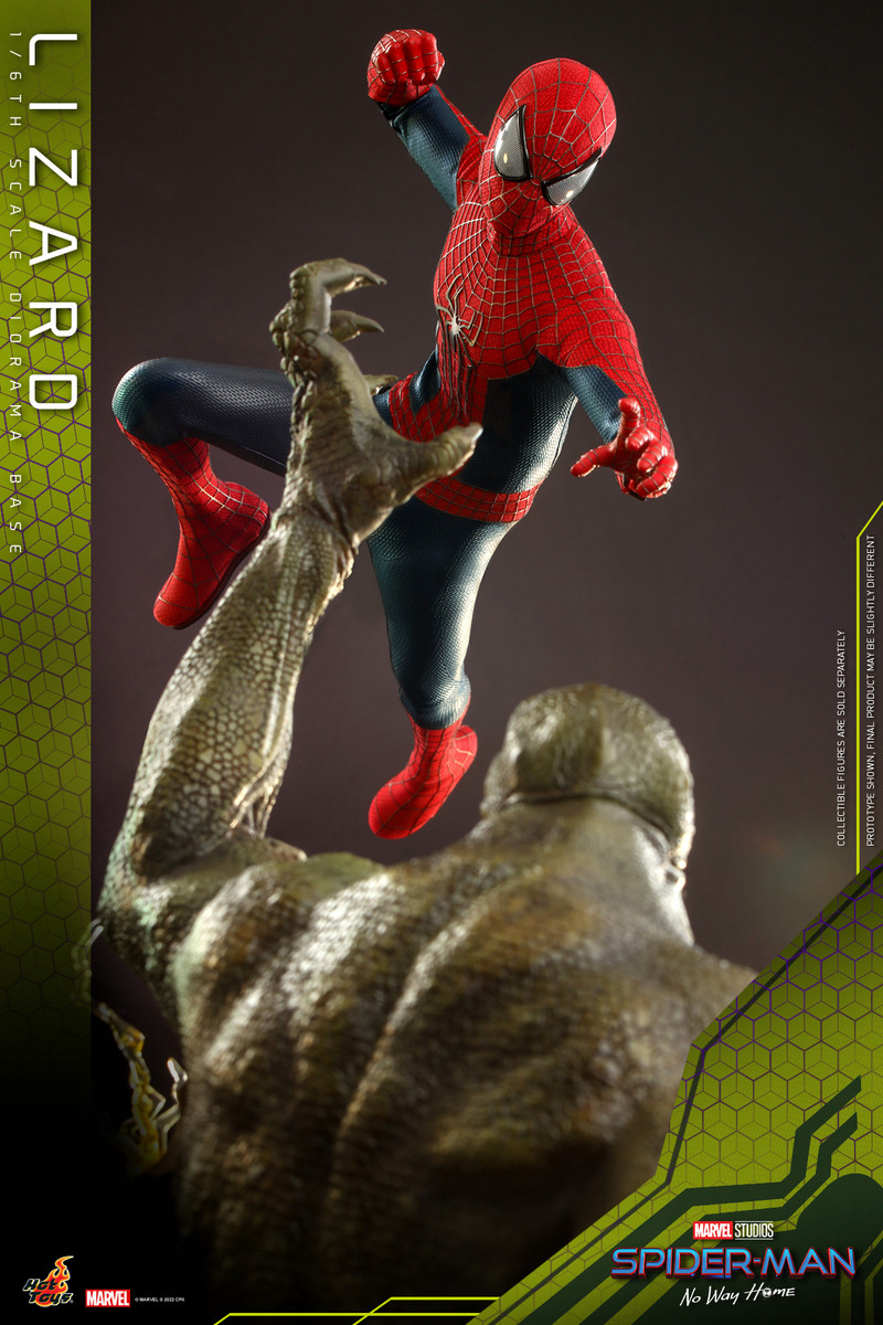 Hot Toys The Amazing Spider-Man 2 + Lizard Diorama Base