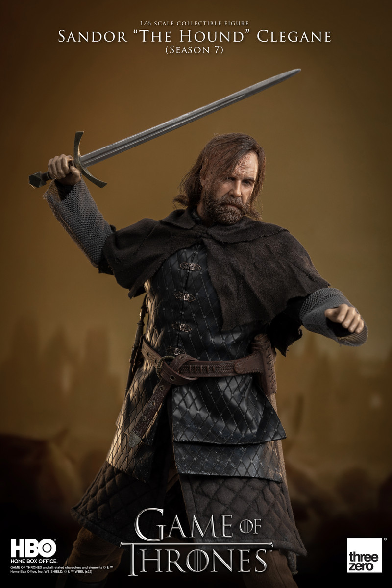 Figurine Game Of Thrones Sandor Clegane The Hound - Échelle 1:21, Peinte à La Main - Produit Officiel HBO - 8