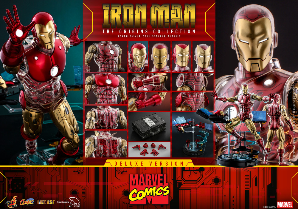 Hot Toys CMS08D38 Marvel Comics Iron Man [The Origins Collection] Deluxe  Version