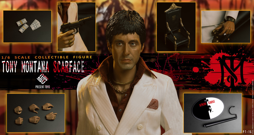 PRESENT TOYS Scarface 1/6 Figure PT-SP15