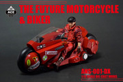 Ace Toyz ANS-001B 1:15 The Future Motorcycle + Biker DX Version Red