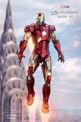 ZD Toys 1/10 Iron Man Mark VII Figure LED Light up Version