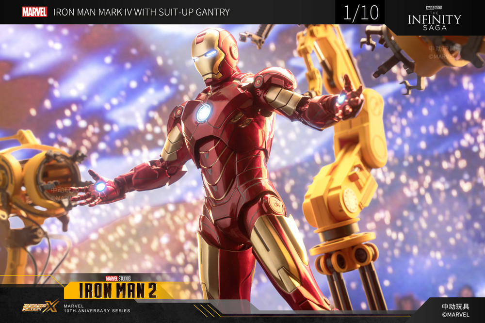 ZD Toys 1/10 Suit-Up Gantry Iron Man Mark IV