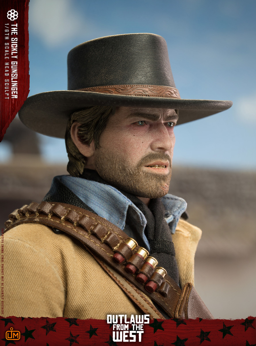Limtoys LGH002 1/6 Scale Cowboy Head Sculpt with Hat