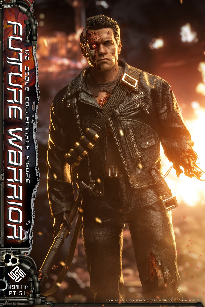 PRESENT TOYS SP51 T800 Future Warrior 1/6 Figure Deluxe