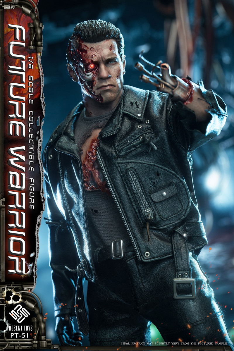 PRESENT TOYS SP51 T800 Future Warrior 1/6 Figure Deluxe