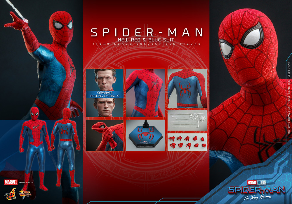 Hot Toys MMS680 Spider-Man (New Red and Blue Suit) Deluxe