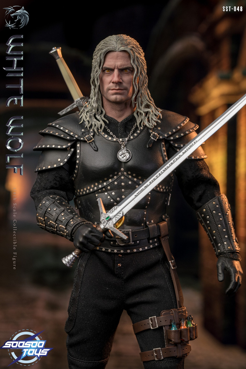 Soosootoys 1/6 白狼  SST-048 White Pre! Soosootoys SST-048 White Wolf Geralt 1/6 Collectible