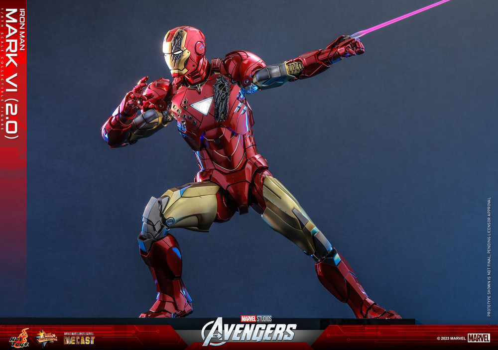 Figurine Hot Toys Iron Man 2 Mark VI – MMS132 – Édition Exclusive Sideshow – 1/6