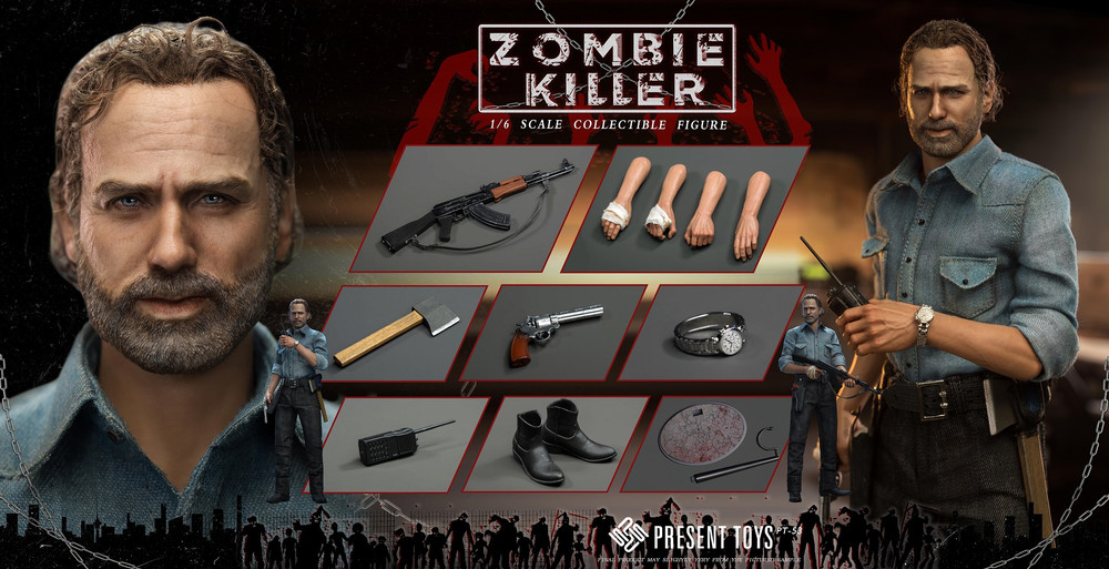 Present Toys Zombie Killer Walking Dead 1/6 Figure SP53