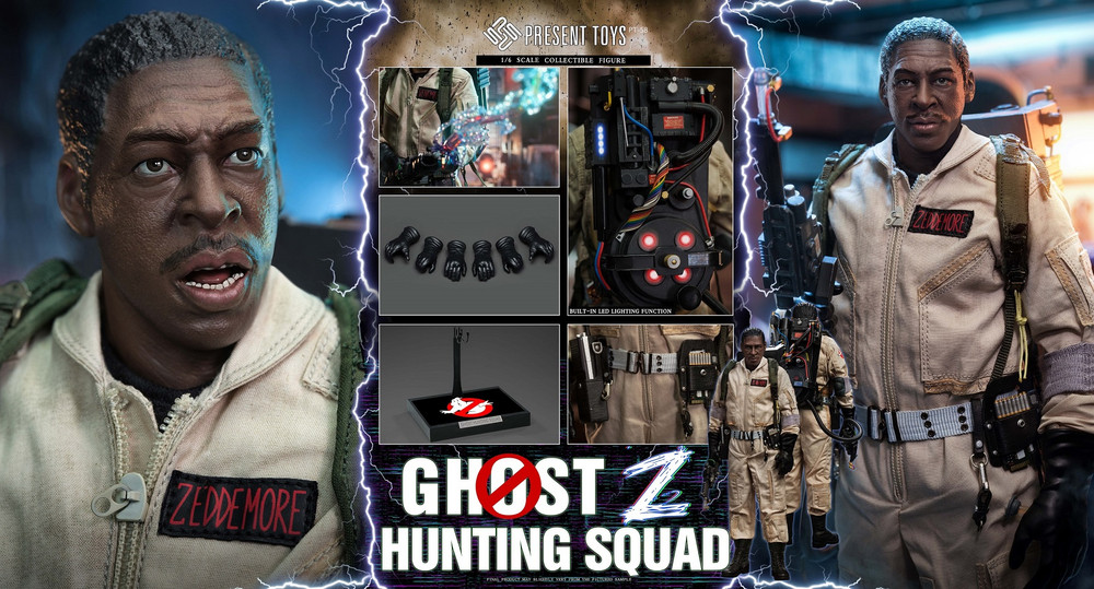 Present Toys Ghostbuster zeddemore Hunting Squad Z SP58 1/6