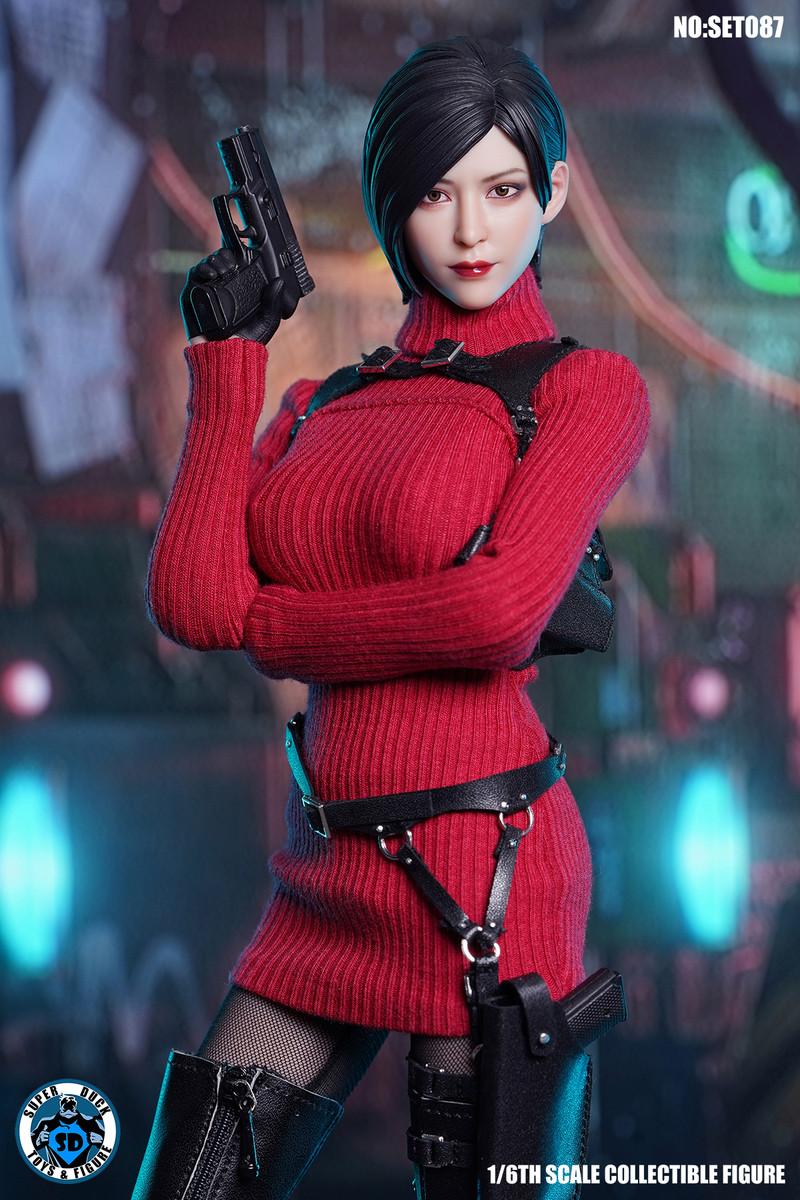 SUPER DUCK SET087 Sexy Agent ada 1/6 Girl costume head sculpt