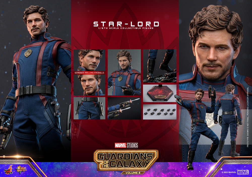 Hot Toys MMS709 1/6 Star-Lord Guardians of the Galaxy Vol. 3