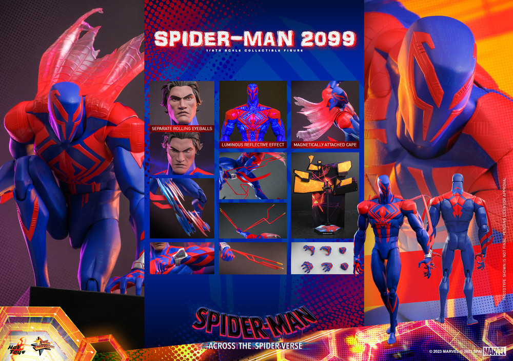 ホットトイズ MMS711 スパイダーマンアクロス・ザ・スパイダーバース2099 Hot Toys Spider Man 2099 MMS711 Spider-Man: Across the
