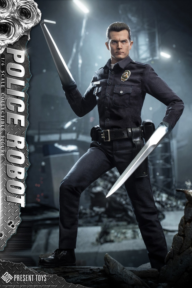 エ*ス様 present toys ターミネーター　T1000 ホットトイズ系 Present Toys SP62 T-1000 Police Robot Figure Terminator kghobby