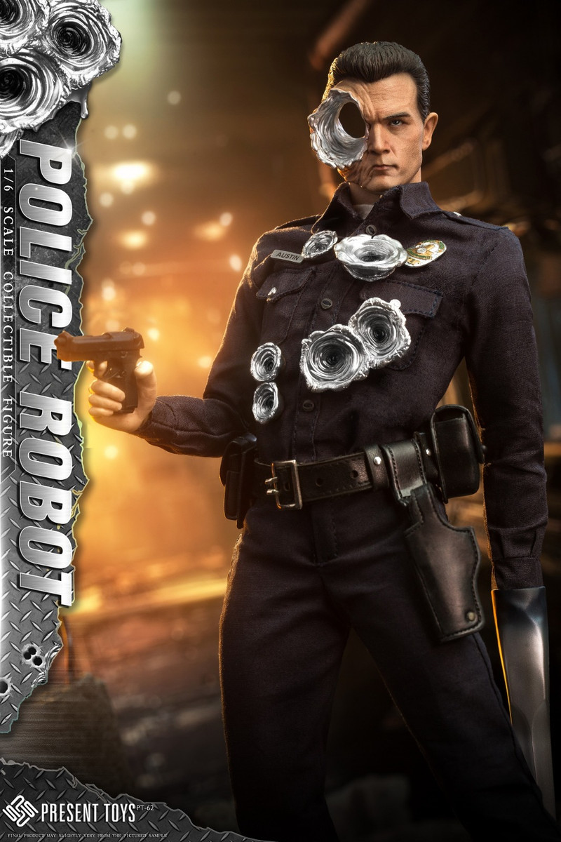 PRESENT TOYS PT-SP62ターミネーター ポリス1/6T-1000 Present Toys SP62 T-1000 Police Robot Figure Terminator kghobby
