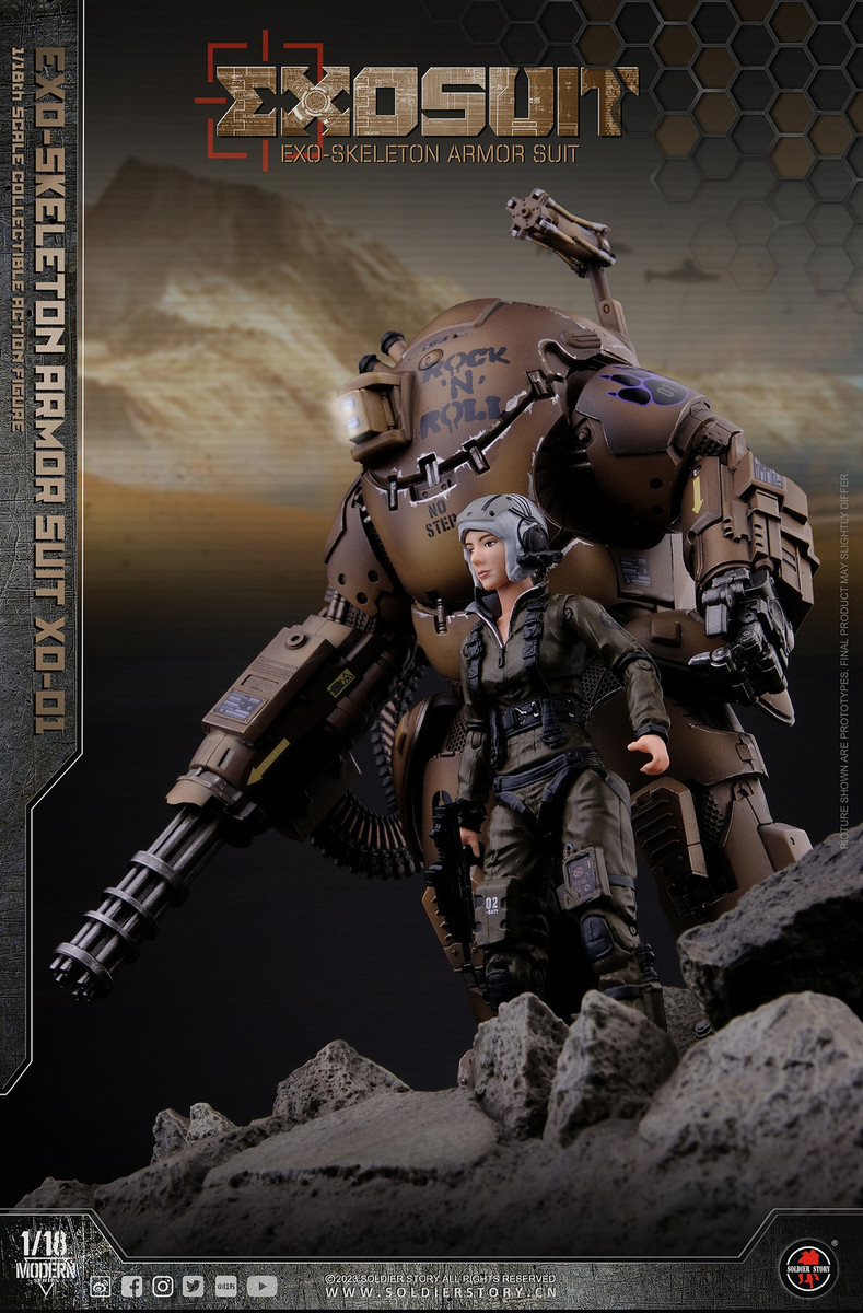Soldier Story SSE001 1/18 EXO-Skeleton Armor Suit XO-01 EXO