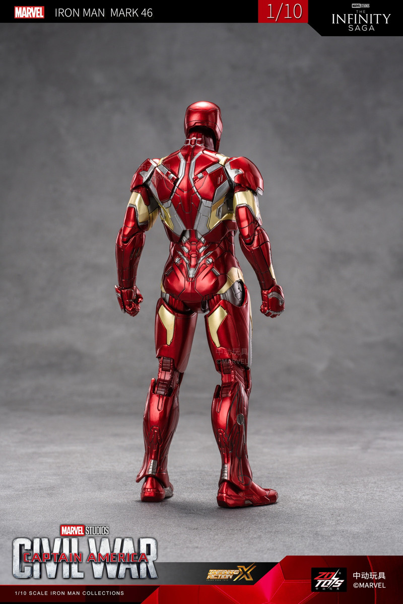 ZD Toys Iron Man Mark 46 1:10 Civil War Captain America