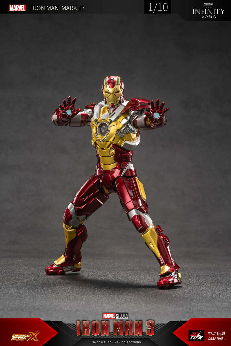 Iron Man 3 Mark 17 1:10 Figure by zd toys