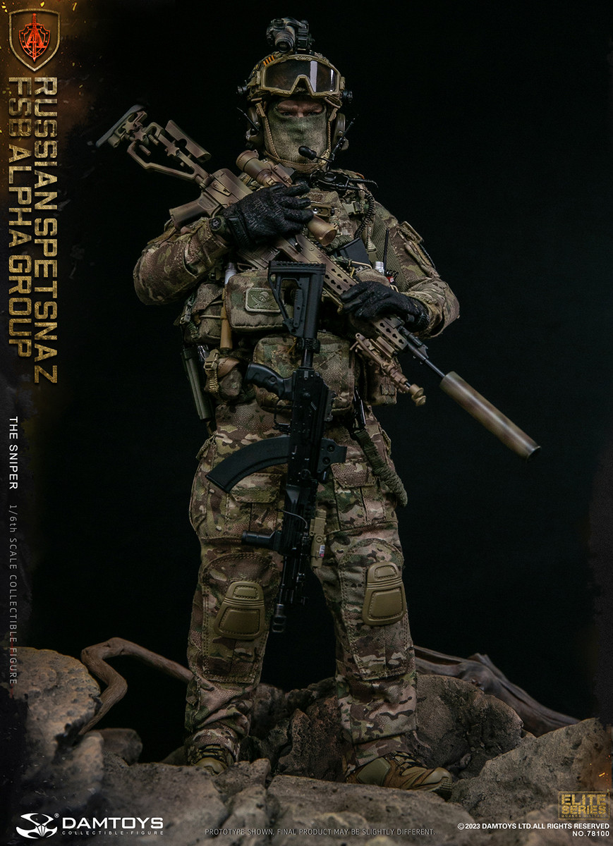 DAMTOYS 1/6 RUSSIAN SPETSNAZ FSB ALPHA GROUP SNIPER 78100