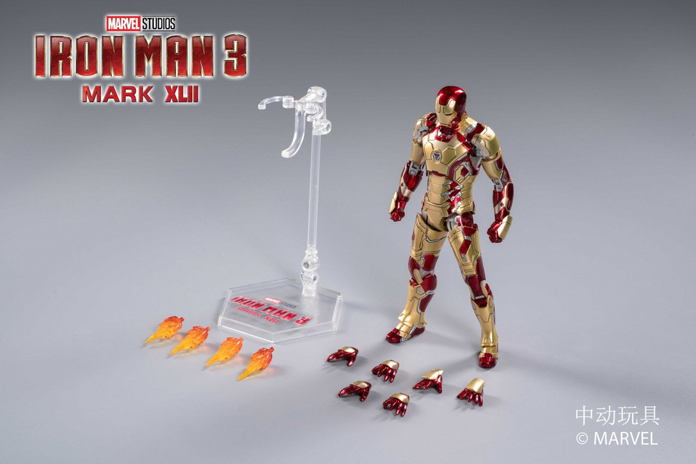 ZD Toys Iron Man Mark 42 XLII LED Light Up Version MK42