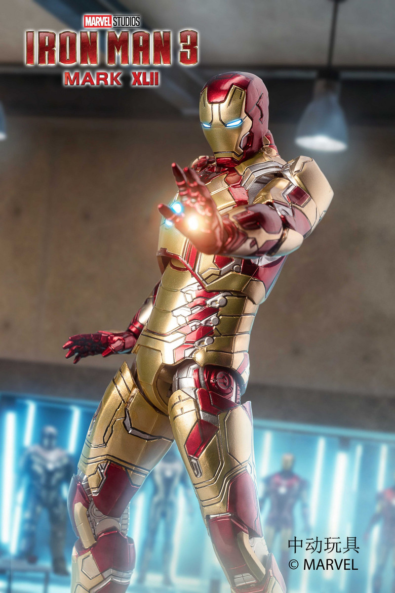 ZD Toys Iron Man Mark 42 XLII LED Light Up Version MK42