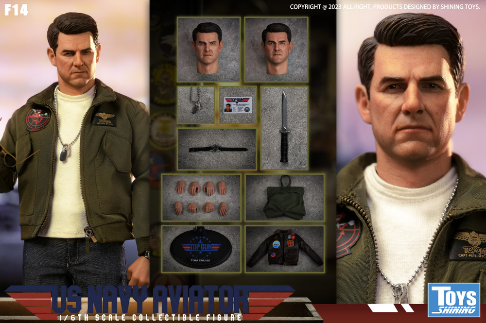 SHININIG TOYS 1/6 F14 US NAVY AVIATOR top gun Figure