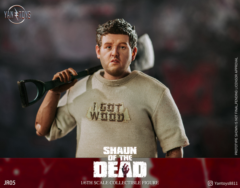 Yantoys JR05 1/6 Scale shaun of the dead Ed figure
