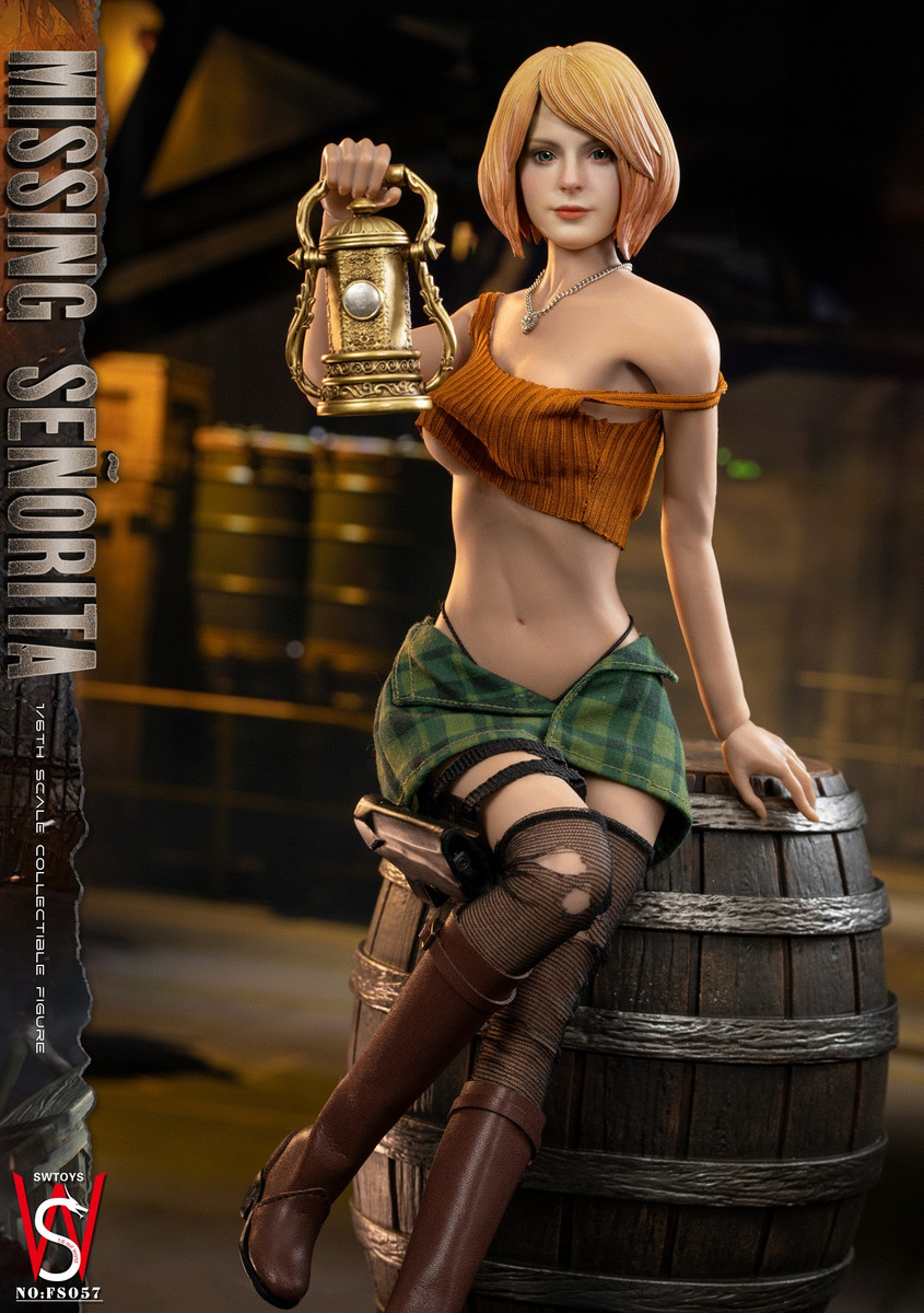 Pré-venda SWTOYS FS058 1/6 Resident Evil Ashley boneco de ação feminino  Armor Ver.