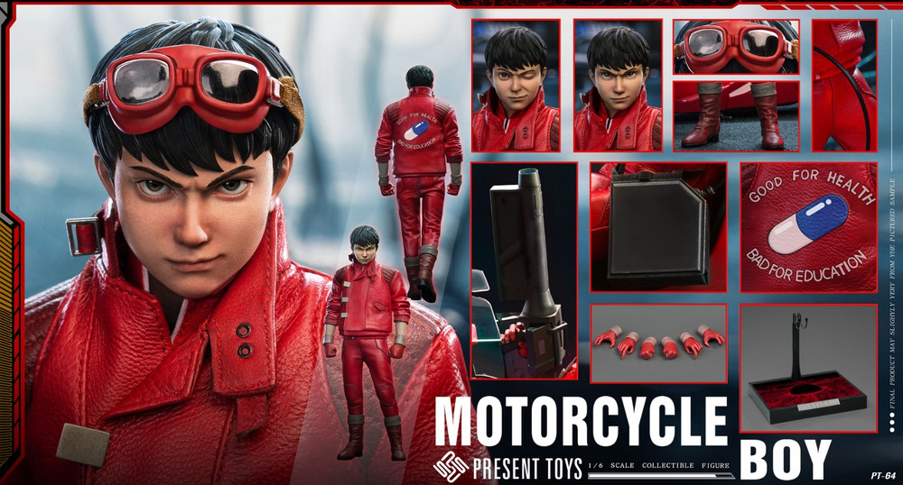 PRESENT TOYS Akira Kaneda Motorcycle Boy Figure