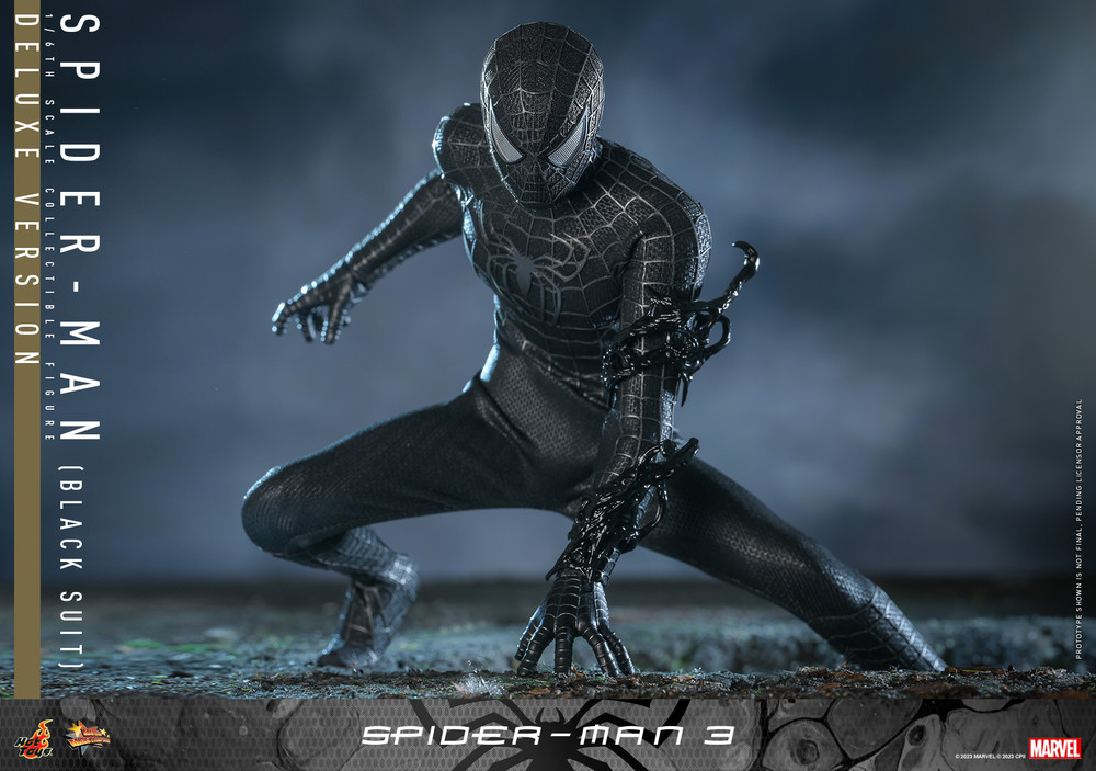 Hot Toys MMS728 Spider-Man (Black Suit) Deluxe Version