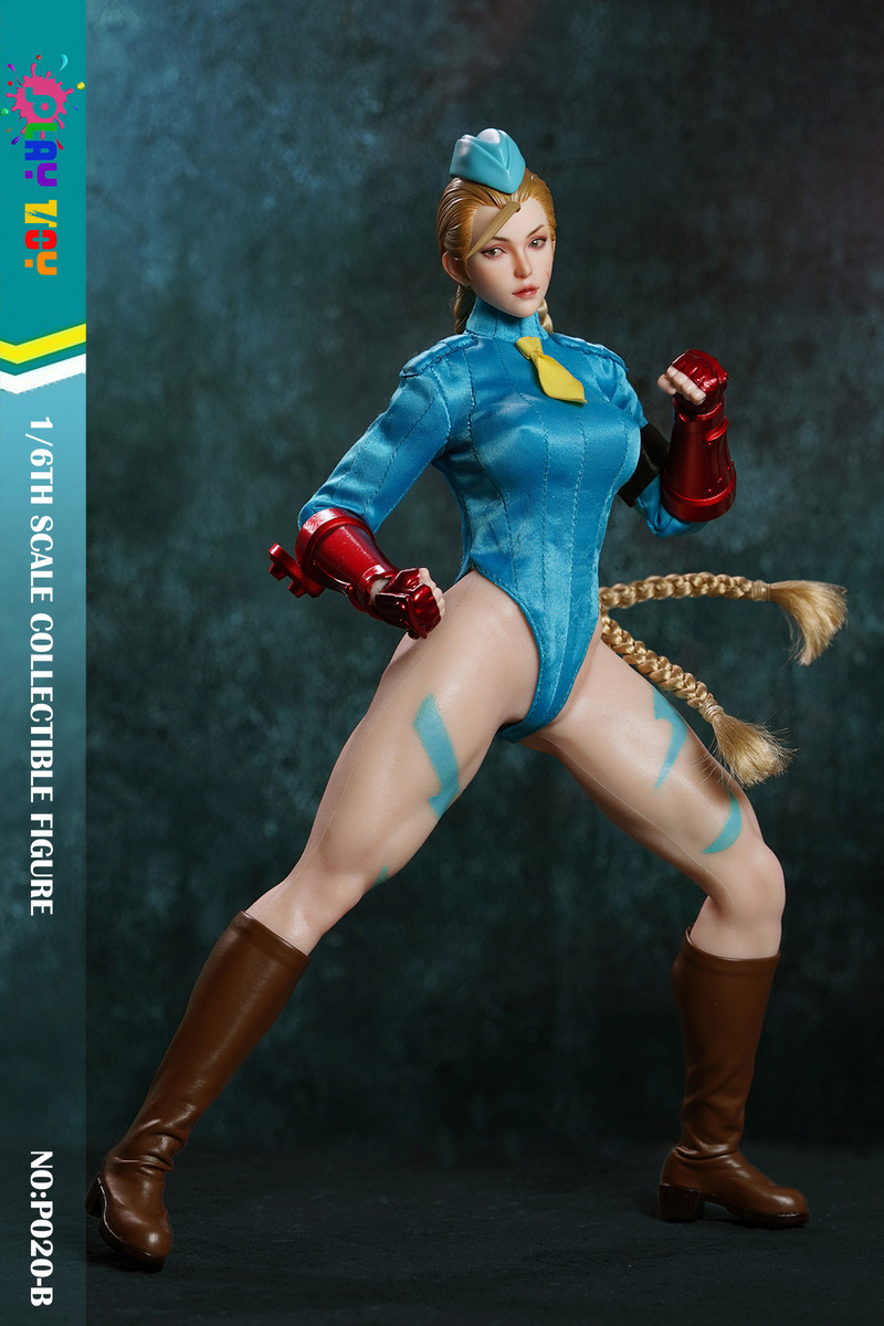 PLAY TOY P020-B Blue Street Female Fighter 1/6 Figure