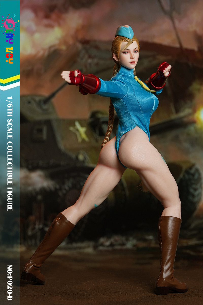 PLAY TOY P020-B Blue Street Female Fighter 1/6 Figure