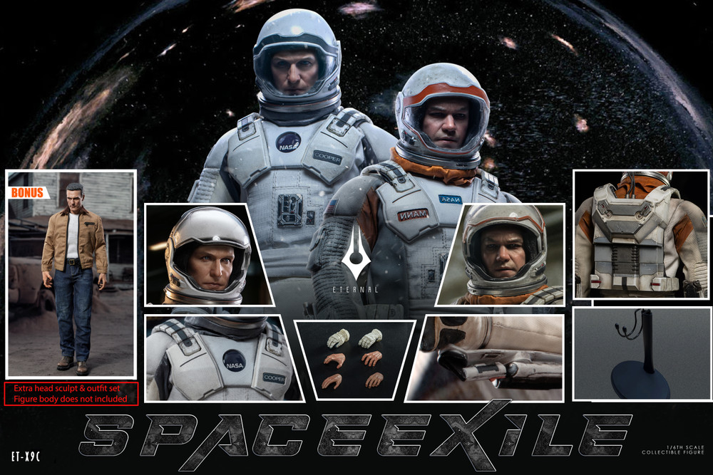 Eternal Toys 1/6 スペース・エグザイル ET-X9C 2体セット Eternal Toys interstellar ETX9C 1/6 Scale Space Exile 2 Figure Set