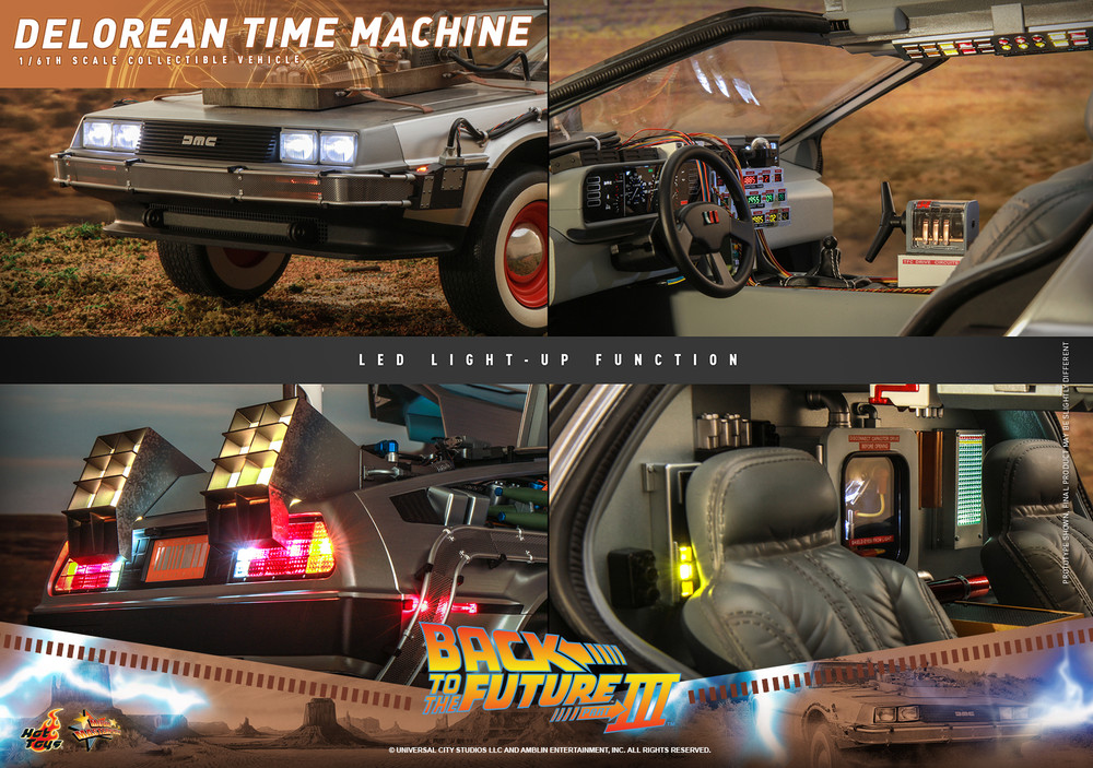 Hot Toys DeLorean Time Machine MMS738 Back to the Future III