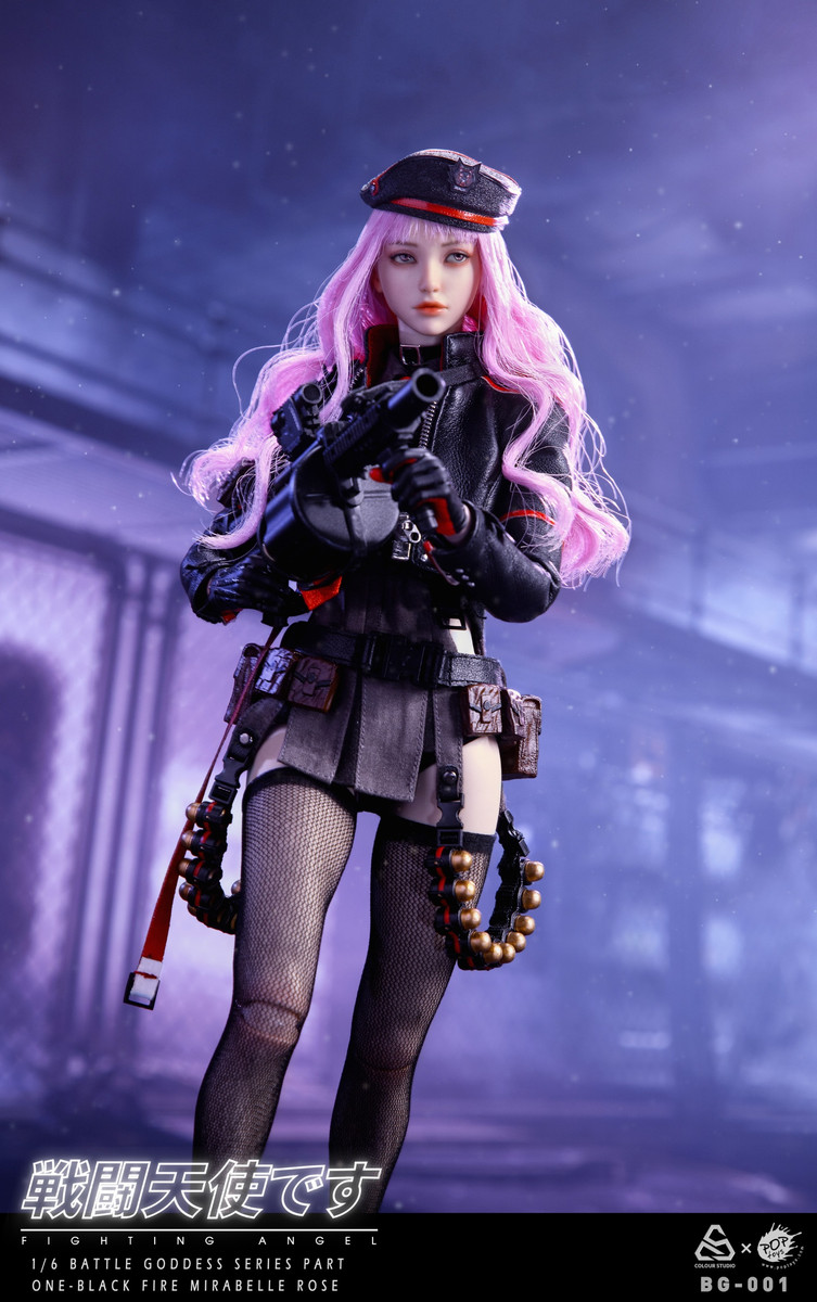 POPTOYS Black Fire Mirabelle Rose 1/6 Figure BG-001