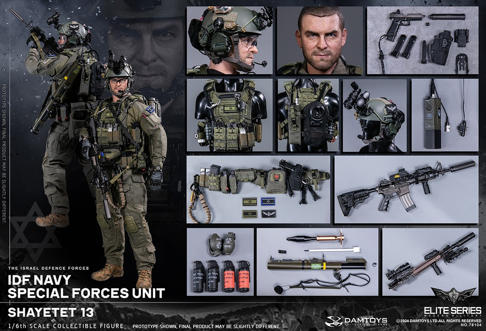 DAMTOYS 1/6 IDF Navy Special Forces Unit Shayetet 13 78104