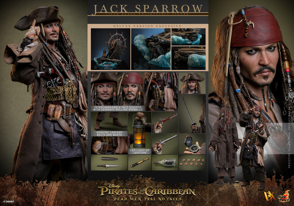 Hot Toys DX38 1/6 Jack Sparrow Pirates of the Caribbean