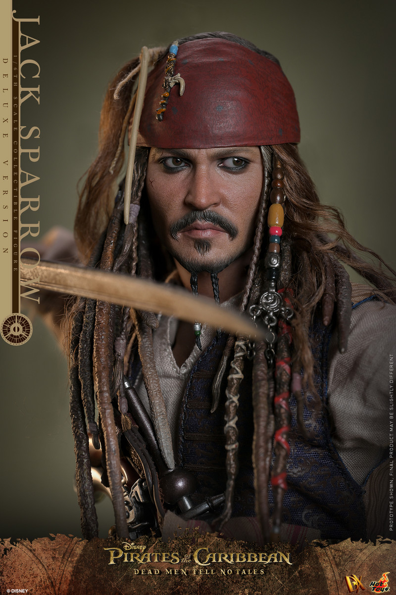 Hot Toys 1/6 Jack Sparrow DX38 Pirates of the Caribbean Deluxe Version