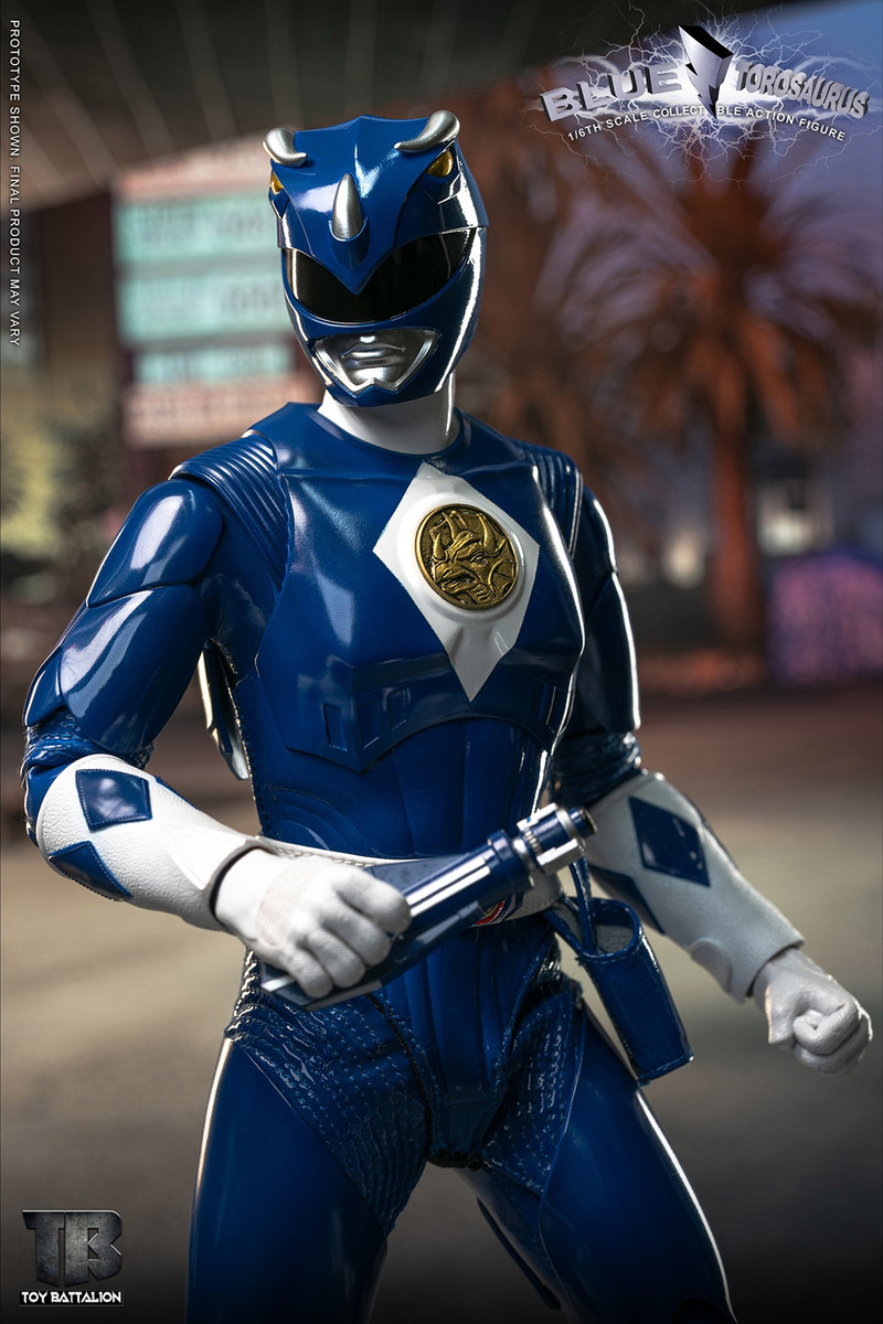 TOYS BATTALION TB014 1/6 Blue Torosaurus Power Rangers TOYS BATTALION TB014 1/6 Blue Torosaurus Power Rangers