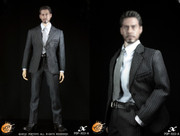 POPTOYS 1/6 X03 Men's Suit Set A (Black Striped)