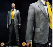POPTOYS 1/6 X03 Men's Suit Set C (Grey Striped)