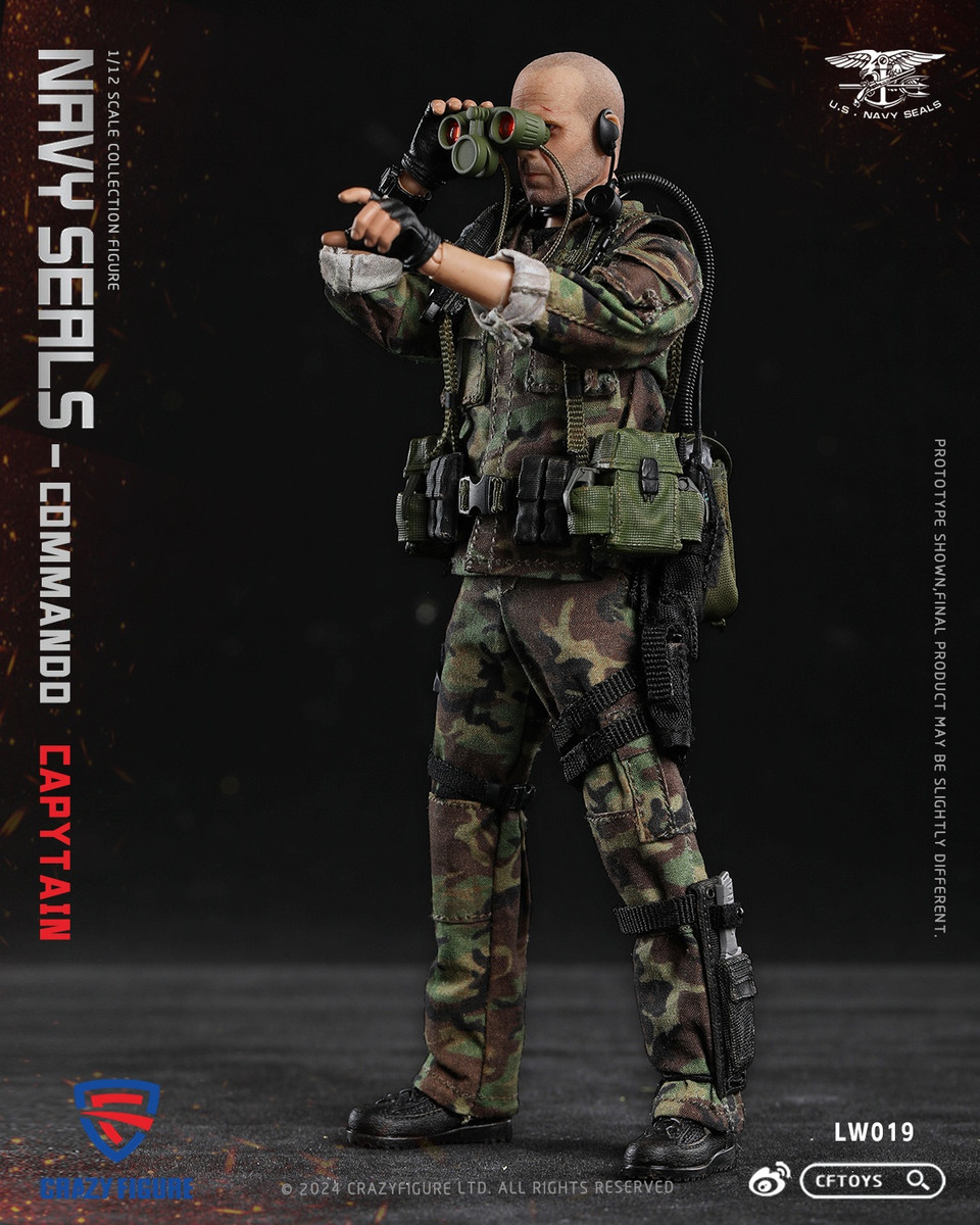 CRAZY FIGURE 1/12 SEAL Special Assault Team Captain LW019