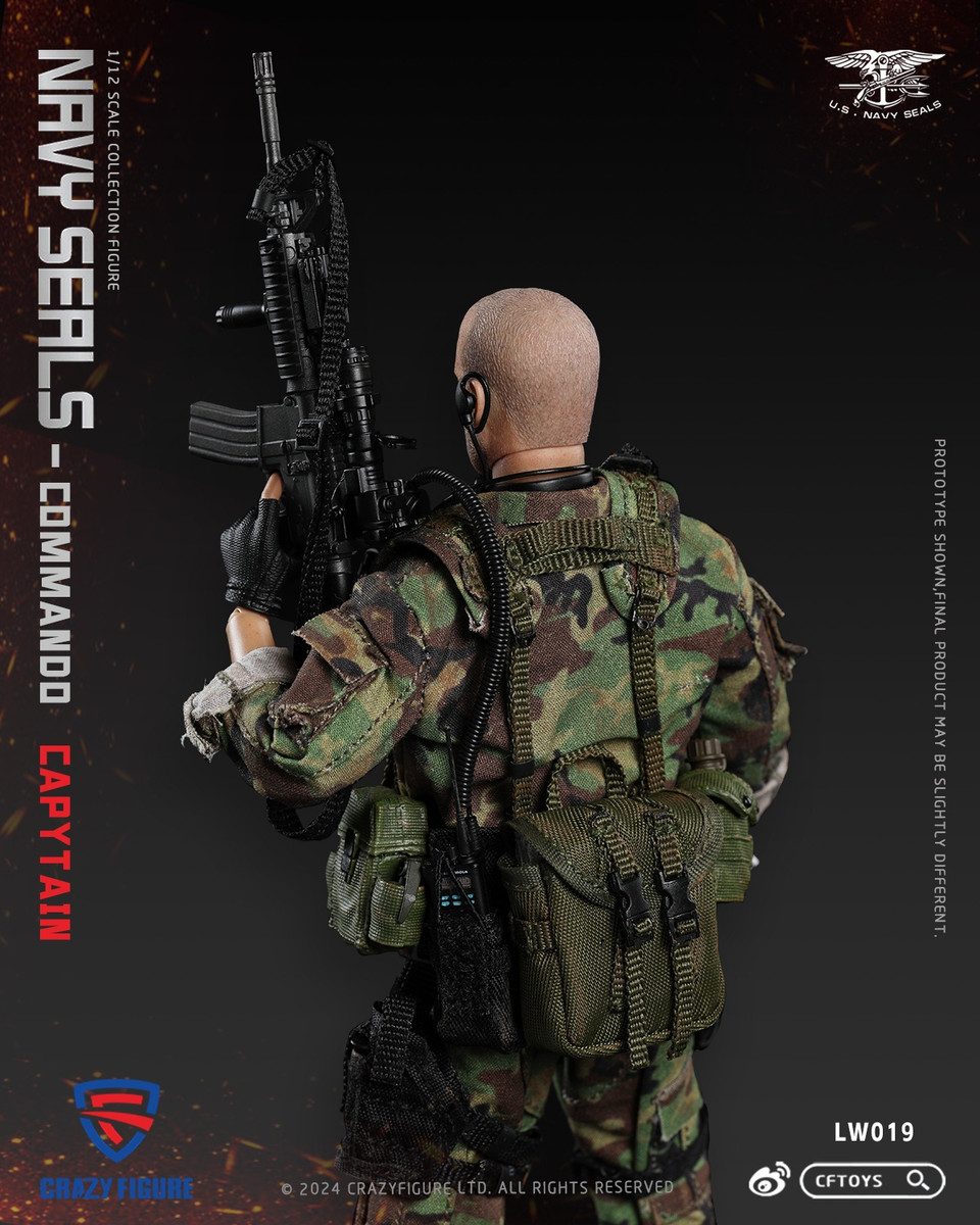 CRAZY FIGURE 1/12 SEAL Special Assault Team Captain LW019