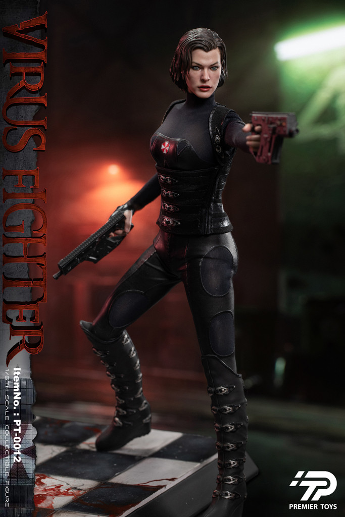 Premier Toys PT-0012バイオハザード 1/6アリスAlice Pre-order Premier Toys PT-0012 1/6 Virus Fighter Alice
