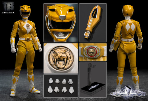 TOYS BATTALION Power rangers TB016 1/6 Yellow Sabertooth
