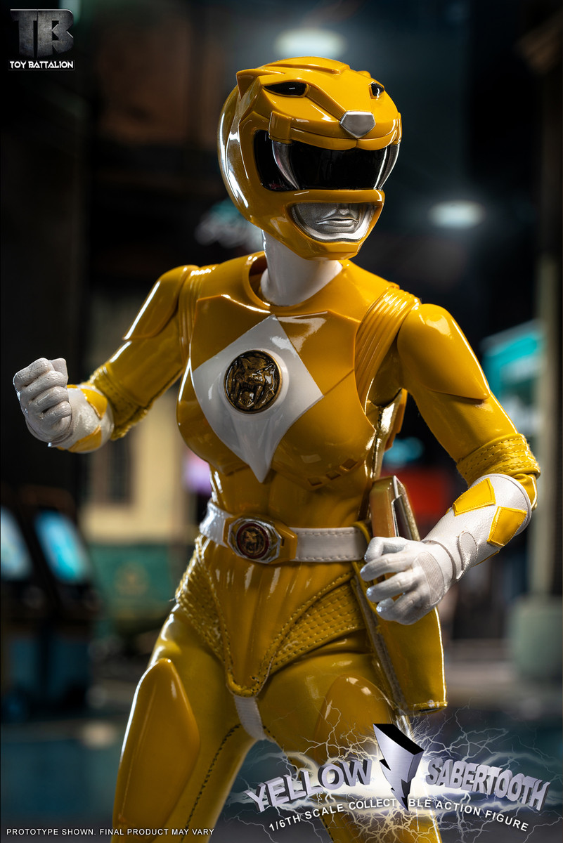 TOYS BATTALION Power rangers TB016 1/6 Yellow Sabertooth