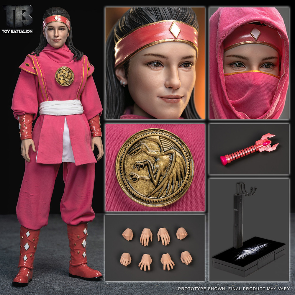 TOYS BATTALION TB017 1/6 パワーピンク レンジャー Toys Battalion Pink Pterosaur 1/6 Scale Action Figure