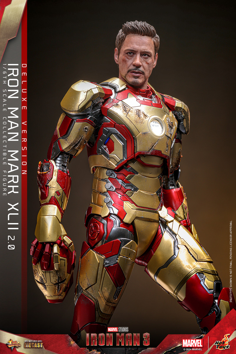 Hot Toys Man Mark XLII (2.0) Figure Deluxe Version MMS758D65
