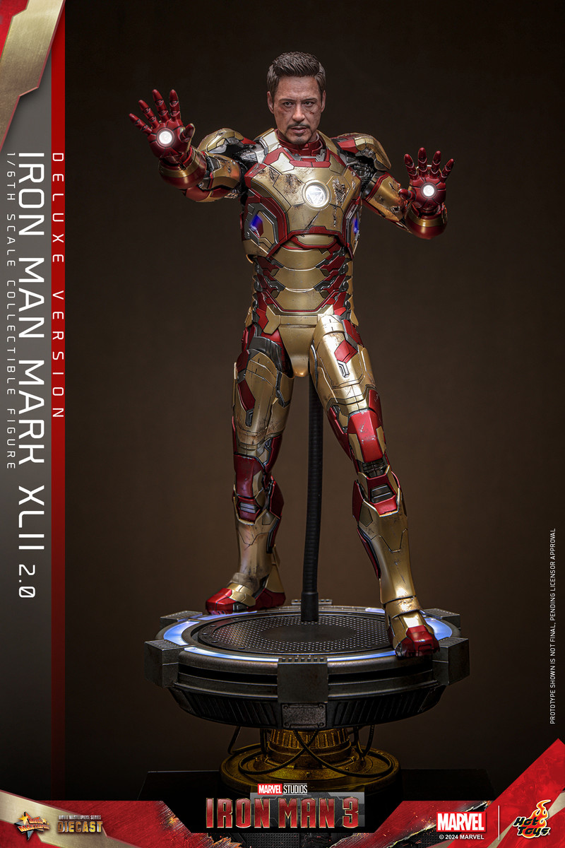 Hot Toys Man Mark XLII (2.0) Figure Deluxe Version MMS758D65